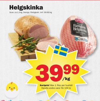 Pekås Scan helgskinka erbjuda