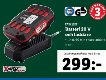 Lidl Batteri 20V Och Laddare erbjuda