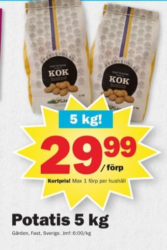 Pekås Gården potatis erbjuda