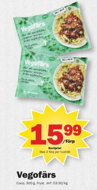 Pekås Coop vegofärs erbjuda