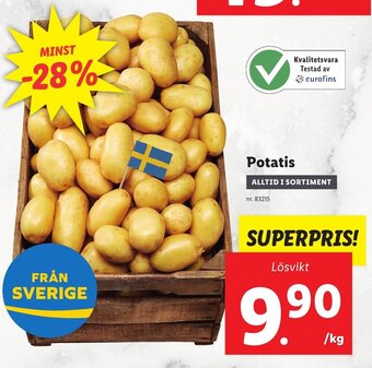 Lidl Potatis erbjuda