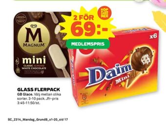 Stora Coop Magnum glasspinnar erbjuda