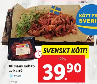 Lidl Alimans Kebab Av Karré erbjuda
