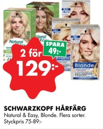 ÖoB Natural & easy hårfärg erbjuda