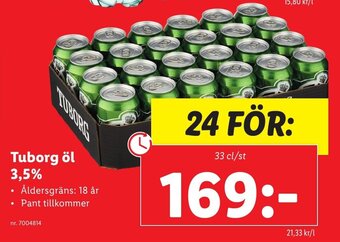 Tuborg öl 3.5%