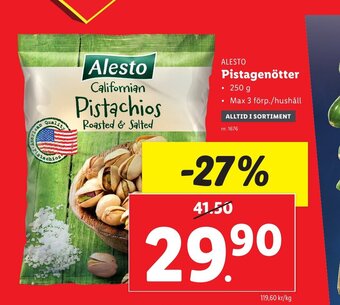 Lidl Pistagenötter erbjuda