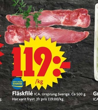 ICA Supermarket Fläskfilé erbjuda