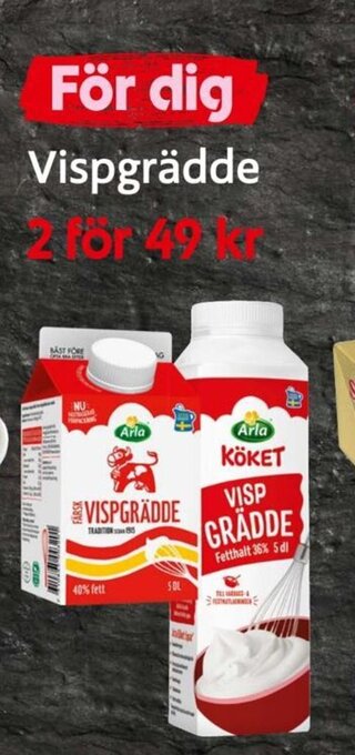 ICA Supermarket Vispgrädde erbjuda