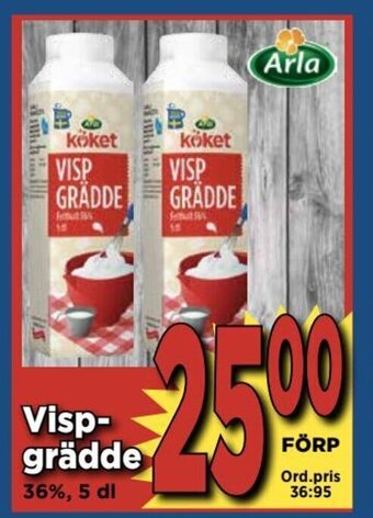 Supergrossen Vispgrädde erbjuda