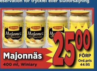 Supergrossen Majonnäs erbjuda