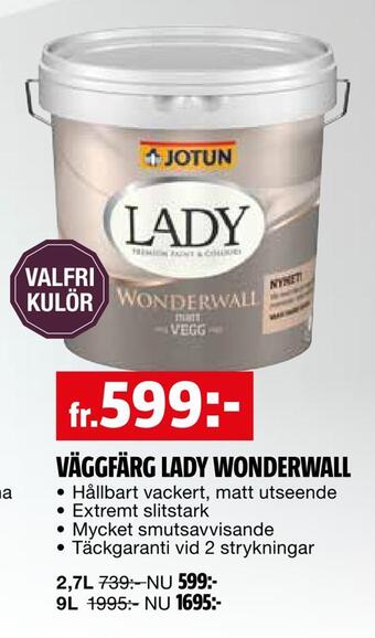 Bauhaus Väggfärg lady wonderwall erbjuda