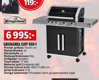 Gasolgrill cliff 450-1