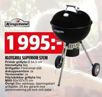 Klotgrill superior 57cm