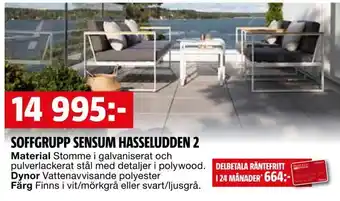 Bauhaus Soffgrupp sensum hasseludden 2 erbjuda