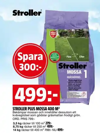 Bauhaus Stroller plus mossa 400 m2 erbjuda