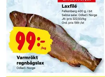 Varmrökt regnbågslax