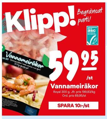 City Gross Vannameiräkor erbjuda