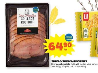 Coop Forum Skivad skinka/rostbiff erbjuda