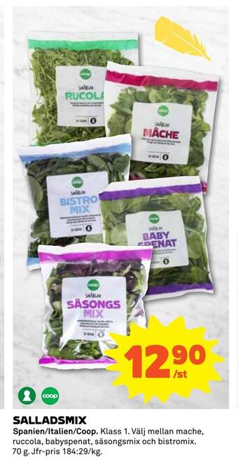 Coop Daglivs Salladsmix erbjuda