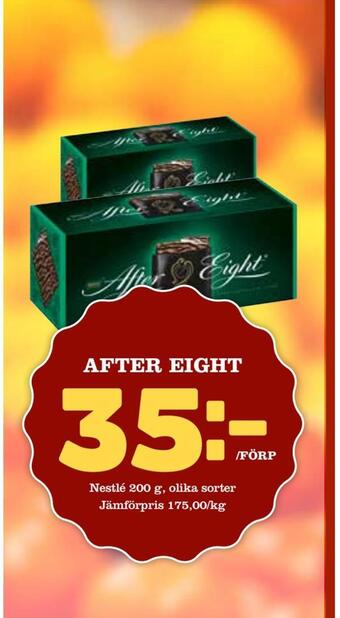 MatArket After eight erbjuda