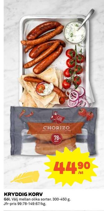 Coop Daglivs Kryddig korv erbjuda