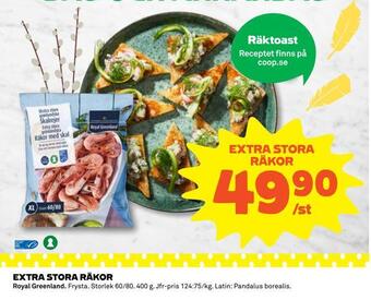 Coop Daglivs Extra stora räkor erbjuda