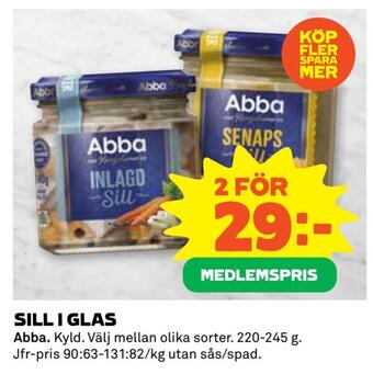 Coop Daglivs Sill i glas erbjuda