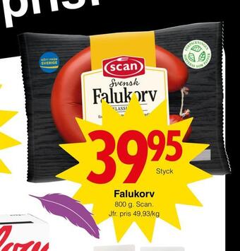 Matöppet Falukorv erbjuda