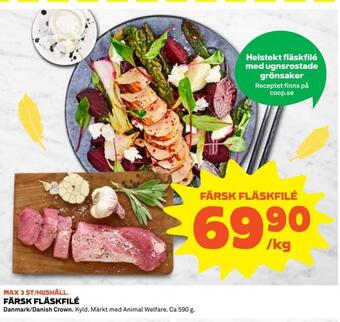Coop Daglivs Färsk fläskfilé erbjuda