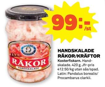 Stora Coop Handskalade räkor/kräftor erbjuda