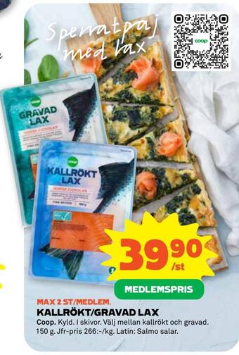 Stora Coop Kallrökt/gravad lax erbjuda
