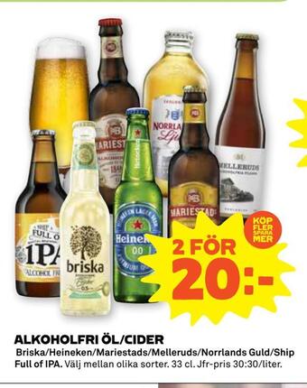 Stora Coop Alkoholfri öl/cider erbjuda