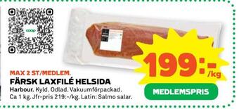 Stora Coop Färsk laxfilé helsida erbjuda