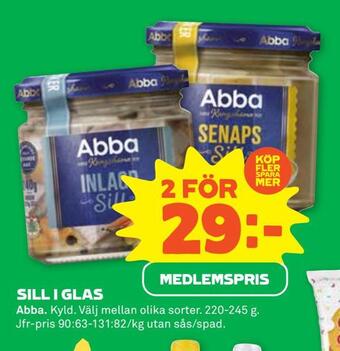 Stora Coop Sill i glas erbjuda