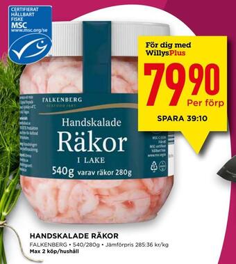 Handskalade räkor