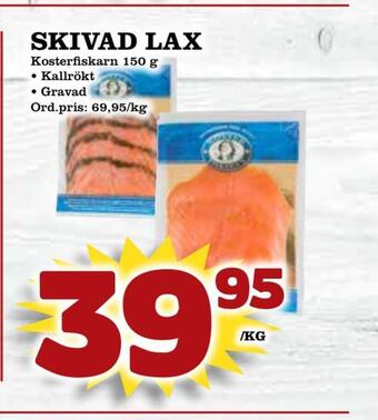 Supergrossen Skivad lax erbjuda