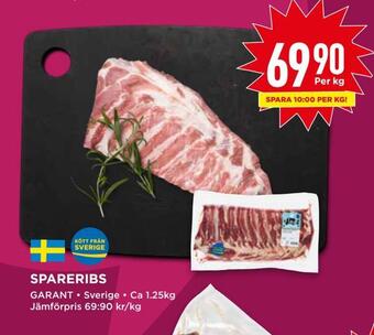 Willys Spareribs erbjuda