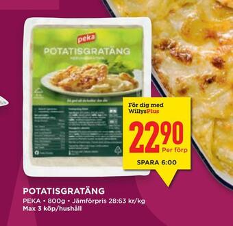 Willys Hemma Potatisgratäng erbjuda
