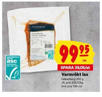 City Gross Varmrökt lax erbjuda