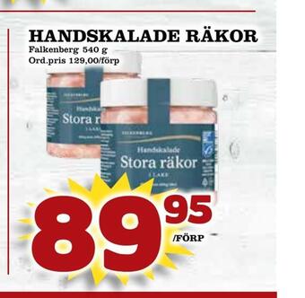 Handskalade räkor