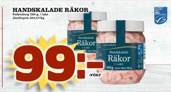 Din Mat Handskalade räkor erbjuda
