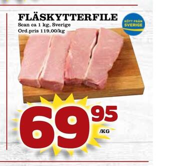 Din Mat Fläskytterfile erbjuda
