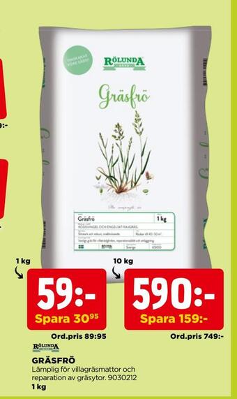 Jem&Fix Gräsfrö erbjuda