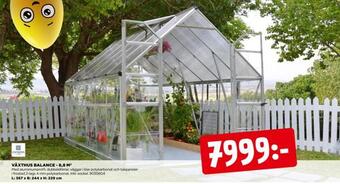 Jem&Fix Växthus balance - 8,8 m 2 erbjuda