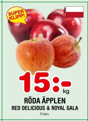 Nya Pulsen Röda äpplen erbjuda