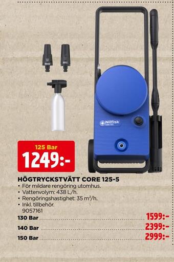Jem&Fix Högtryckstvätt core 125-5 erbjuda