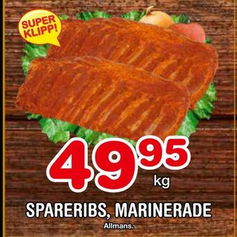 Nya Pulsen Spareribs, marinerade erbjuda