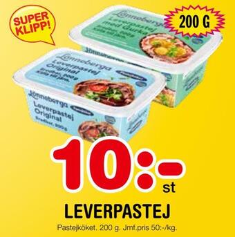 Nya Pulsen Leverpastej erbjuda