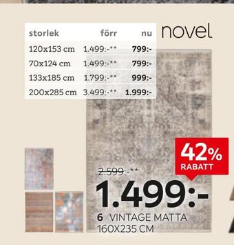 XXXLutz Vintage matta 160x235 cm erbjuda
