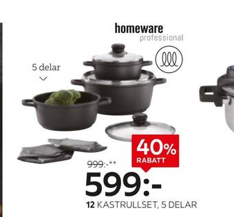 XXXLutz Kastrullset, 5 delar erbjuda